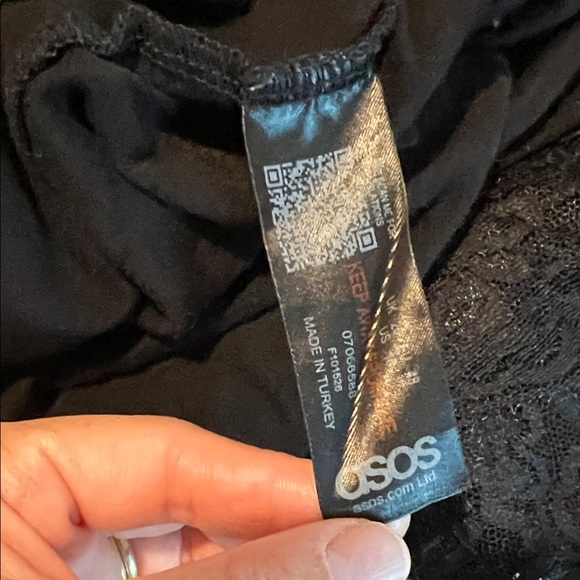 ASOS Black Lace Detail Garment - Picture 2 of 2